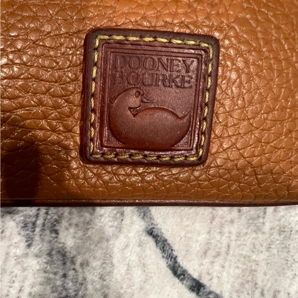 Dooney & Bourke Brown Leather Coin Purse - Picture 3 of 5